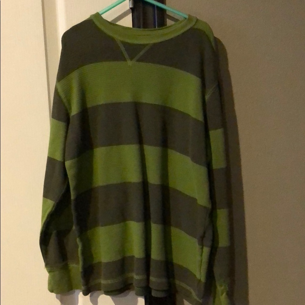 Green and grey Henley